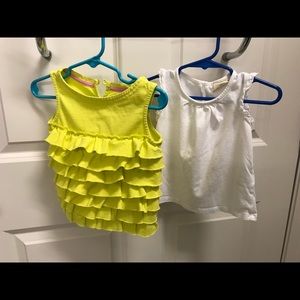 2 Mini Boden sleeveless shirts, 18-24 mo.